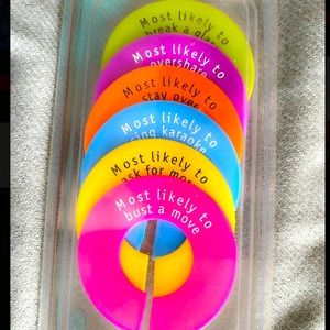 Never used wine glass tags